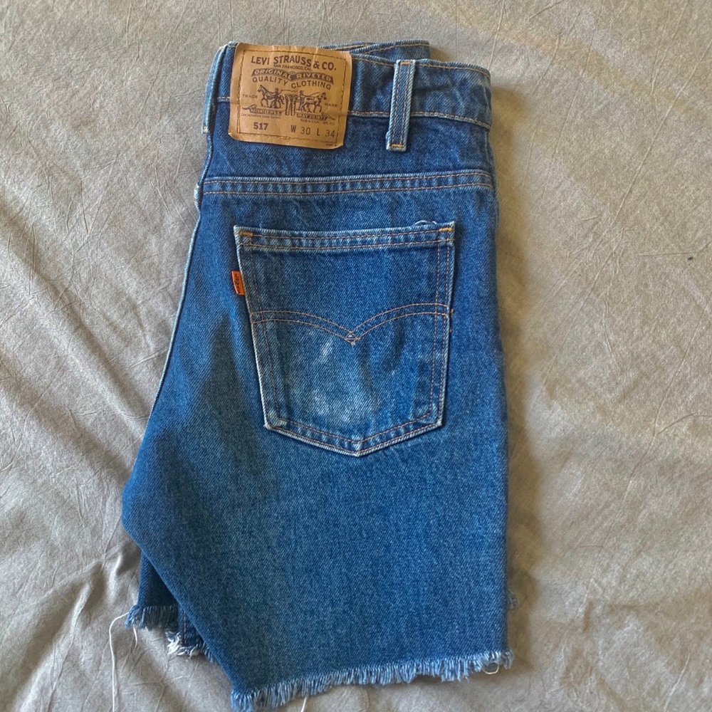 Levi’s Original 517 denim cut off shorts